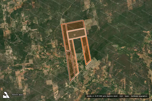 Imagem de satélite de Fazenda Preces dos Bezerra em MIRANDIBA - PE