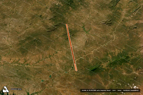 Imagem de satélite de FAZENDA ILHA GRANDE OU URUBU em FLORESTA - PE