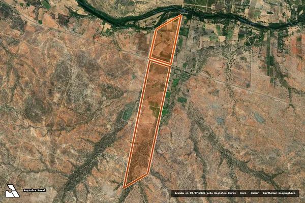 Imagem de satélite de Fazenda Varzea em ABARÉ - BA
