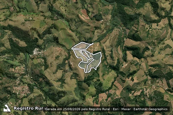 Imagem de satélite de Estancia Caponga GLEBA 01 em POÇOS DE CALDAS - MG