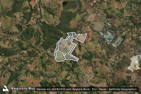 Imagem de satélite de Fazenda Realeza em PRUDENTE DE MORAIS - MG