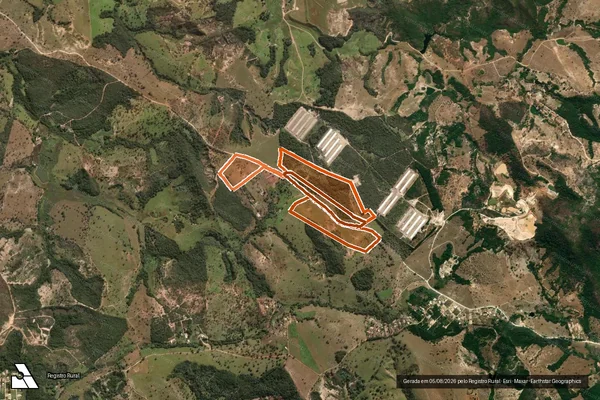 Imagem de satélite de FAZENDA BURITIS DA FAZ DA PASSAGEM em ESMERALDAS - MG