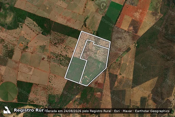 Imagem de satélite de FAZENDA OURO VERDE em CAPITÃO ENÉAS - MG