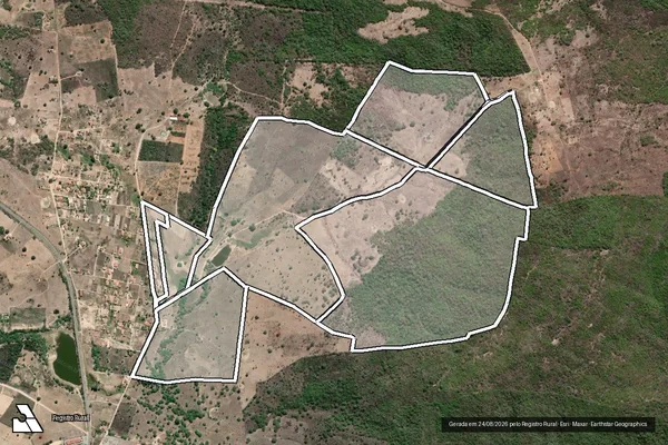 Imagem de satélite de Fazenda Caldeirão em ITAÍBA - PE