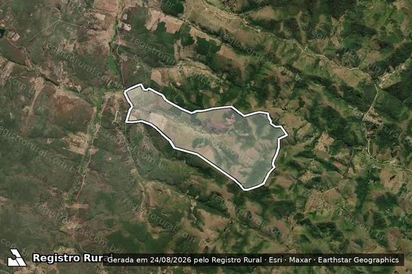 Imagem de satélite de FAZENDA CANAA em BOA NOVA - BA