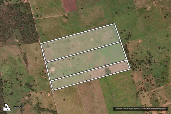 Imagem de satélite de FAZENDA FORMOSO em CORIBE - BA