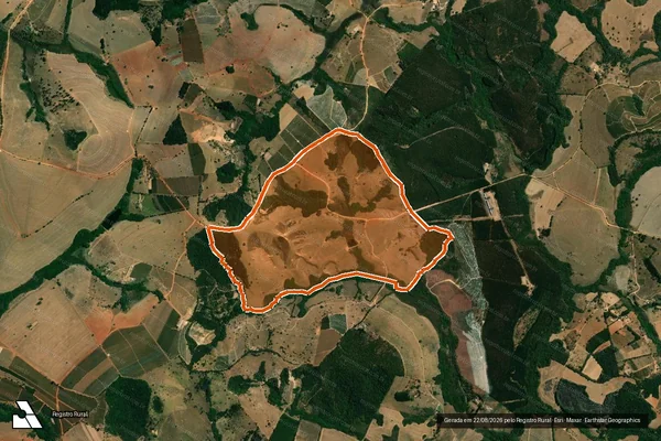 Imagem de satélite de Fazenda Serrinha em CRISTAIS - MG