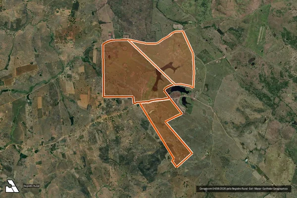 Imagem de satélite de FAZENDA SANTORINI em PALMEIRA DOS ÍNDIOS - AL