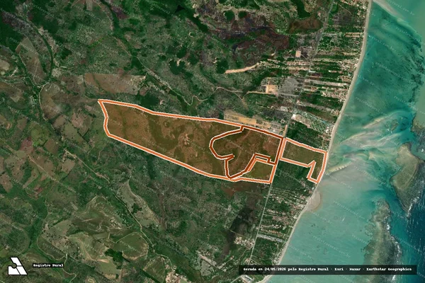 Imagem de satélite de Sitio Xareu Praia Do Mangue em MARAGOGI - AL