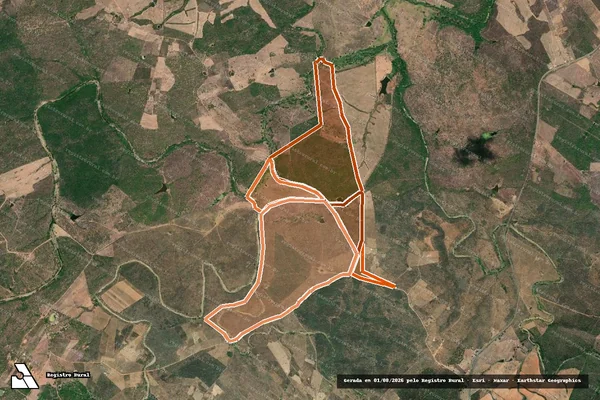 Imagem de satélite de Fazenda Pia Da Macambira em GARARU - SE