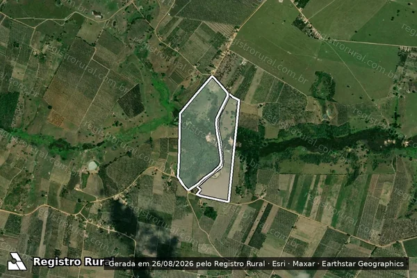 Imagem de satélite de Retiro Do Gaucho em ITABAIANINHA - SE