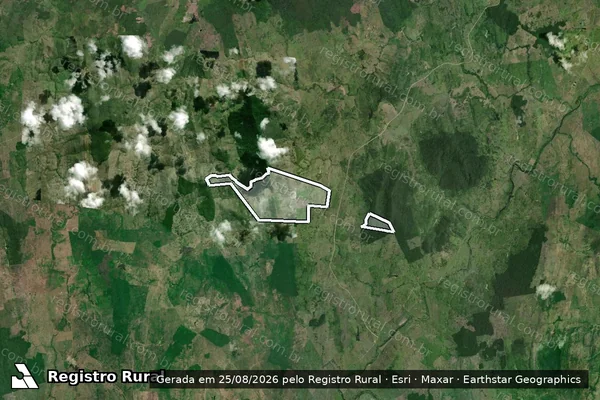 Imagem de satélite de Fazenda Santa Filomena em ITAJU DO COLÔNIA - BA