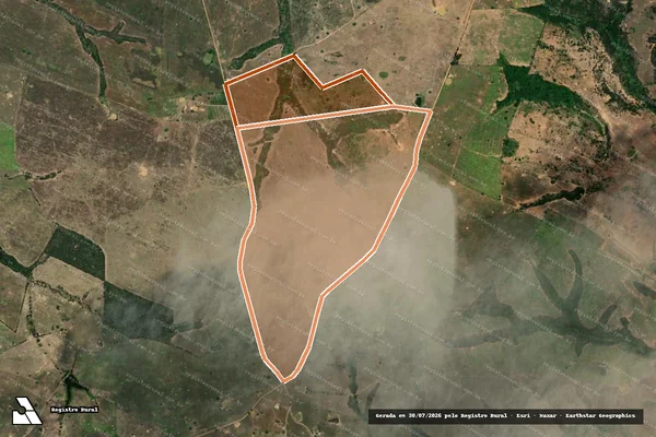 Imagem de satélite de FAZENDA BOA ESPERANCA - GLEBA 01 em RIBEIRÓPOLIS - SE