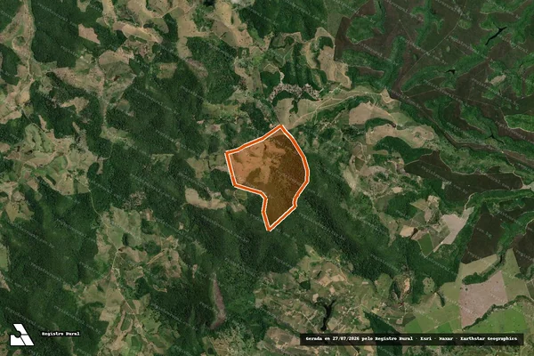 Imagem de satélite de FAZENDA SAO SEBASTIAO em ITABELA - BA
