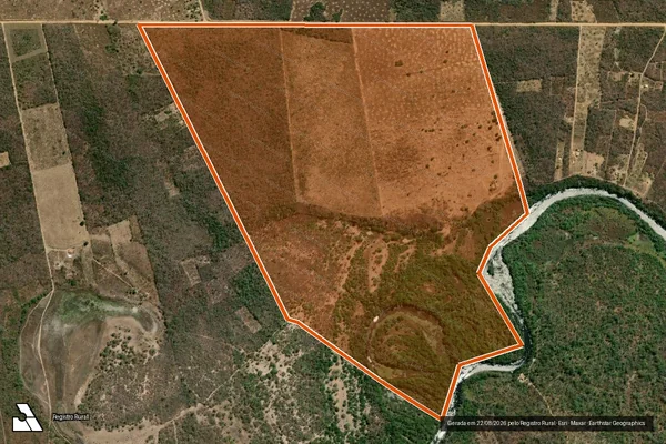 Imagem de satélite de Faz Riacho Novo Dom Gato em SANTA RITA DE CÁSSIA - BA