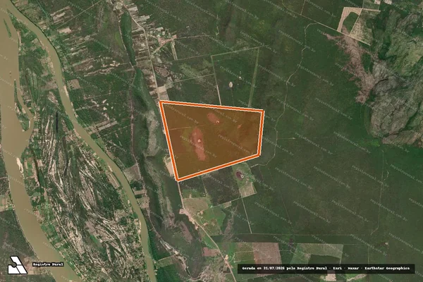 Imagem de satélite de FAZENDA BARAUNA E ROÇA DO ARROZ em IBOTIRAMA - BA