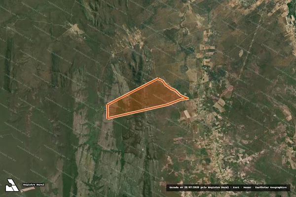 Imagem de satélite de FAZENDA PARAÍSO em MORPARÁ - BA