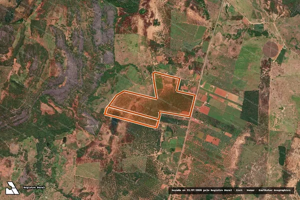 Imagem de satélite de FAZENDA QUATRO IRMÃOS em IUIU - BA