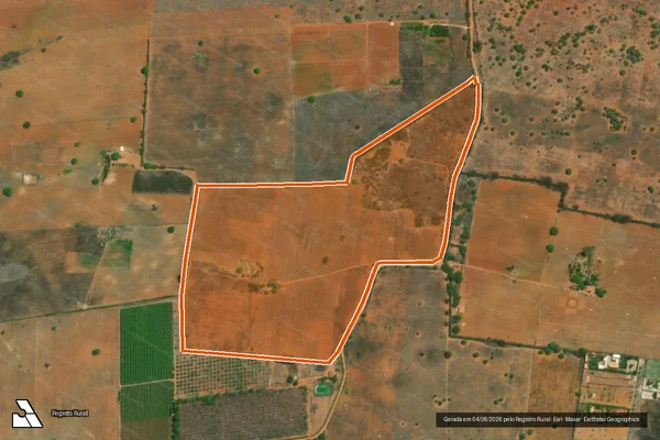 Imagem de satélite de Fazenda Brauna em IRECÊ - BA