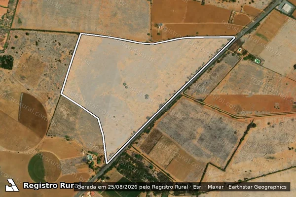 Imagem de satélite de FAZENDA RECREIO II em JOÃO DOURADO - BA