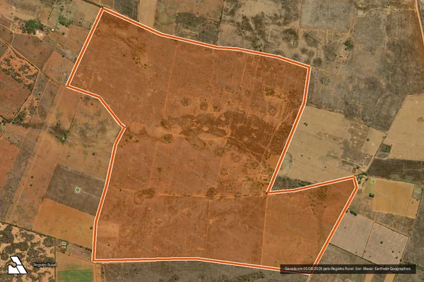 Imagem de satélite de Fazenda Tres Irmaos em JOÃO DOURADO - BA