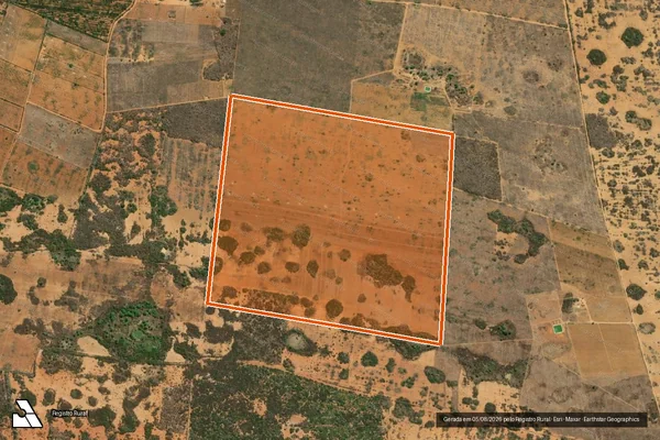 Imagem de satélite de Fazenda Santana em JOÃO DOURADO - BA