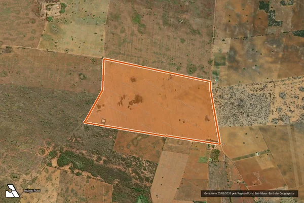 Imagem de satélite de FAZENDA LUCAS THIAGO em JOÃO DOURADO - BA