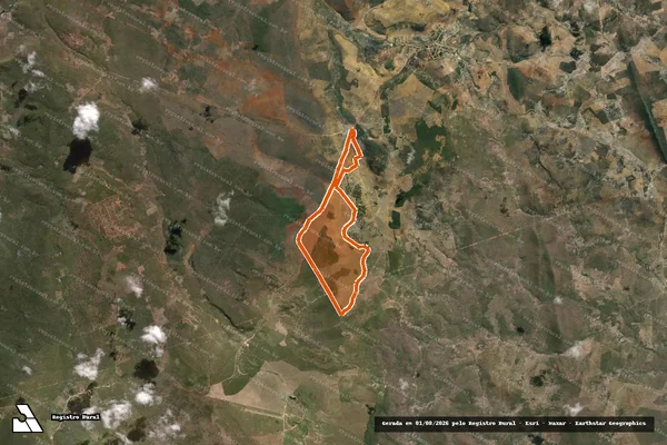 Imagem de satélite de Fazenda Baratinha em IRAMAIA - BA