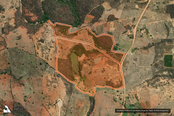 Imagem de satélite de SÍTIO RIO DA SALINA em CAETITÉ - BA