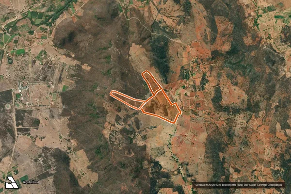 Imagem de satélite de FAZENDA PARA em GUANAMBI - BA