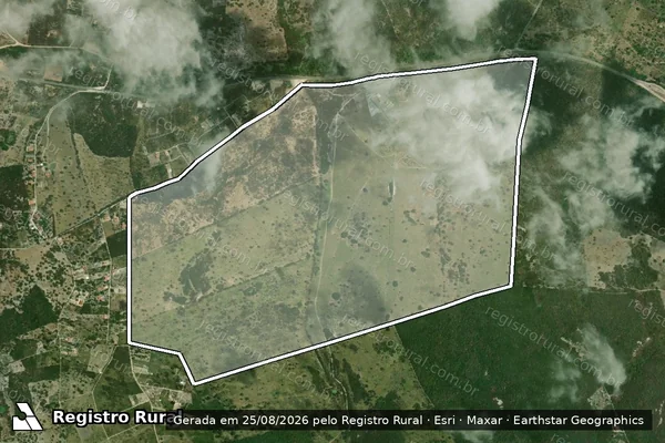 Imagem de satélite de Fazenda Vale Verde em CAMPO FORMOSO - BA