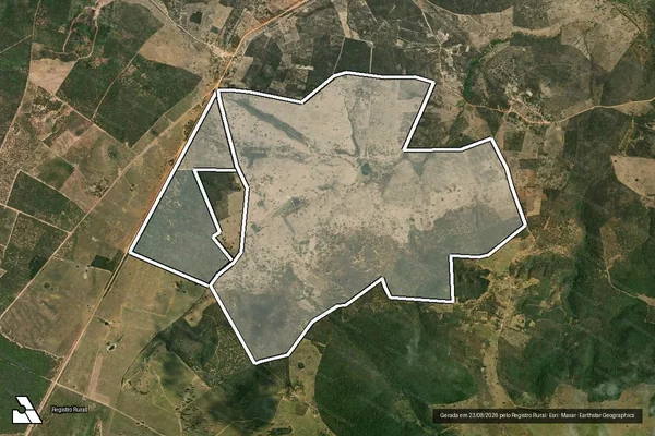 Imagem de satélite de FAZENDA LAGOA DO MATO em CAMPO FORMOSO - BA