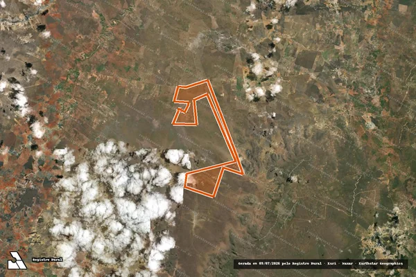 Imagem de satélite de Fazenda Tupa em CAMPO FORMOSO - BA