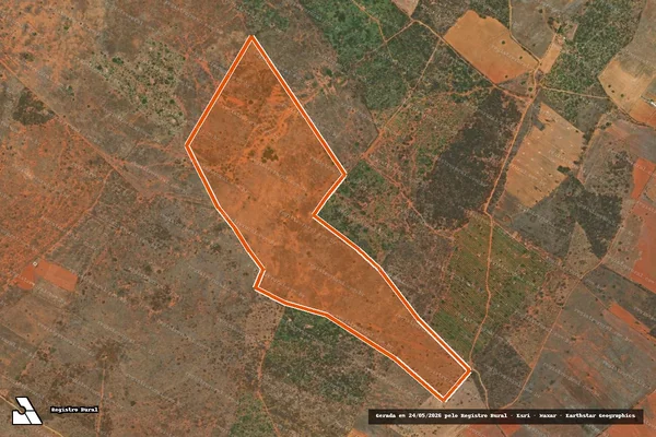 Imagem de satélite de FAZENDA OLHOS D' ÁGUA em OUROLÂNDIA - BA