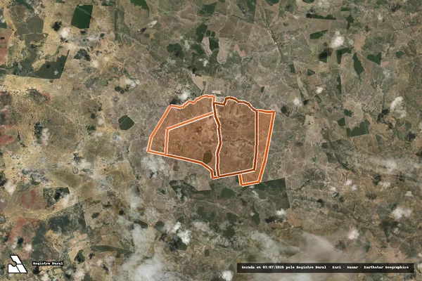 Imagem de satélite de Fazenda Reunida Boa Nova em LAJEDINHO - BA