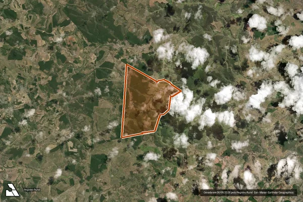 Imagem de satélite de Fazenda Lagoa Preta em MUNDO NOVO - BA