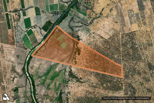Imagem de satélite de FAZENDA LIBERDADE em CURAÇÁ - BA