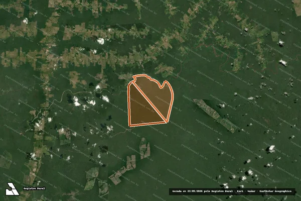 Imagem de satélite de FAZENDA T.D. BOM FUTURO em RORAINÓPOLIS - RR