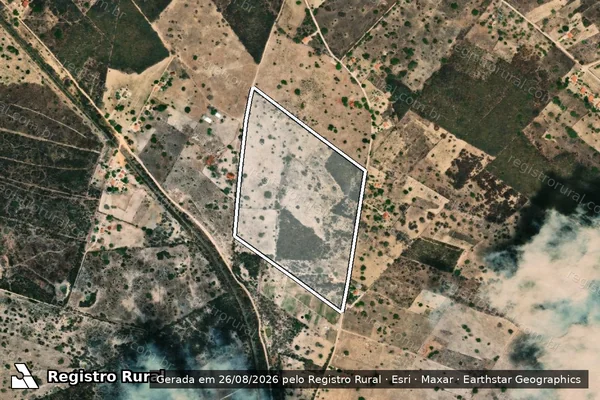Imagem de satélite de FAZENDA SACO DO MOURA em SERRINHA - BA