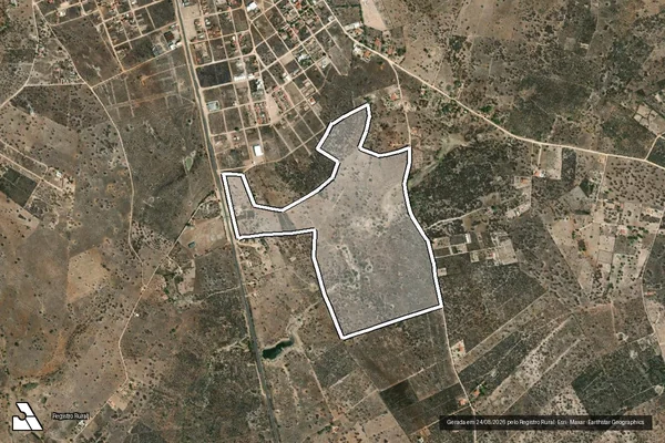 Imagem de satélite de FAZENDA SOSSEGO em VALENTE - BA