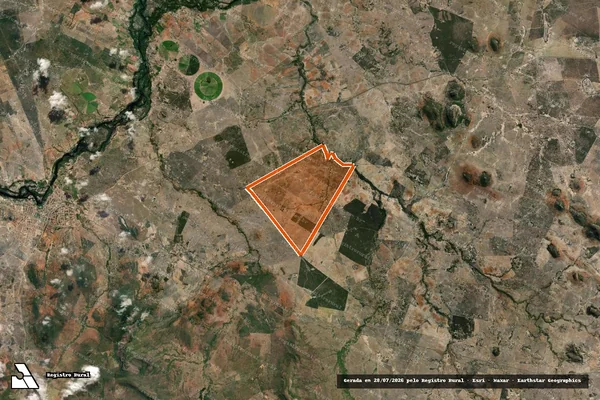 Imagem de satélite de Fazenda Veneza em IAÇU - BA