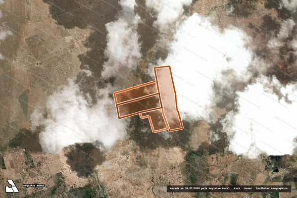 Imagem de satélite de Fazenda Lameiro em PINTADAS - BA