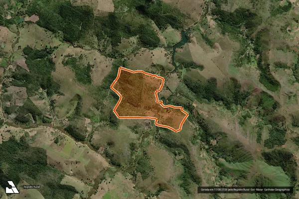Imagem de satélite de Fazenda Sol De Prata em ITAQUARA - BA
