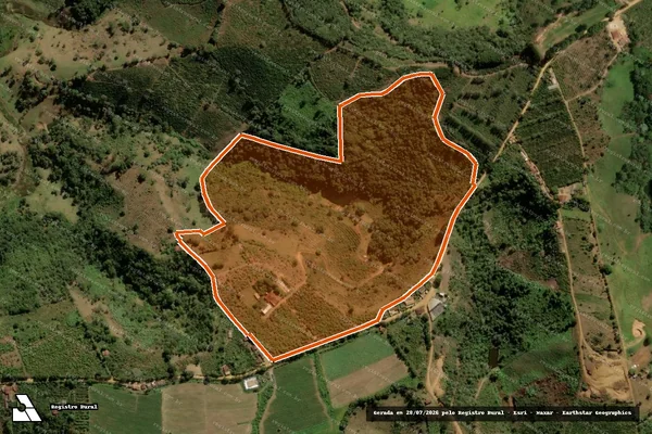 Imagem de satélite de FAZENDA ROCK DAS BANANAS em BARRA DO CHOÇA - BA