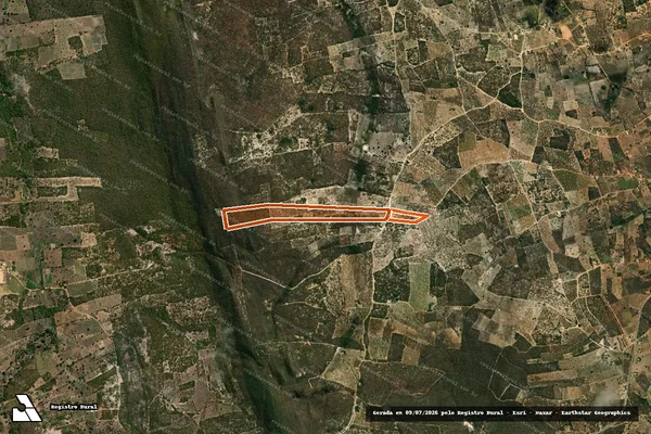 Imagem de satélite de FAZENDA ALAGADICE / GLEBA A em TANQUE NOVO - BA