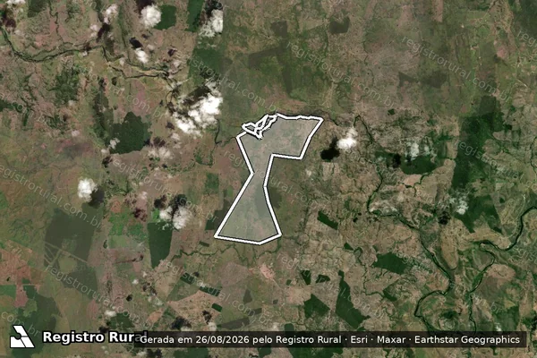 Imagem de satélite de Fazenda Colorado em POTIRAGUÁ - BA