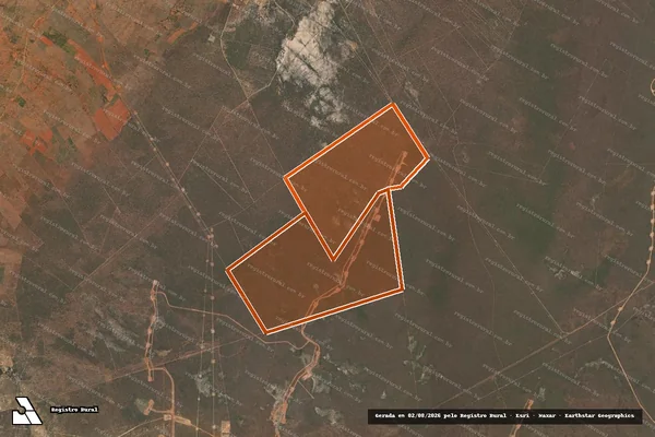 Imagem de satélite de Fazenda Andrade & Fernandes em MORRO DO CHAPÉU - BA