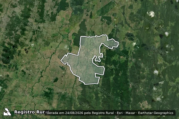 Imagem de satélite de FAZENDA GUANABARA em AURELINO LEAL - BA
