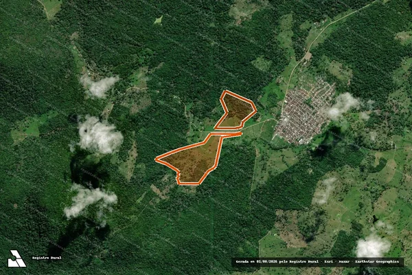 Imagem de satélite de Fazenda Santa Maria em BARRO PRETO - BA
