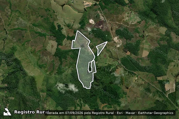 Imagem de satélite de Fazenda Chica Boa em SANTA LUZIA - BA